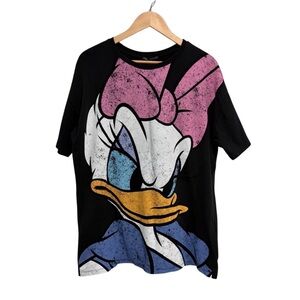 Zara Oversized Short Sleeve T-Shirt with Disney’s Daisy Duck Character Design